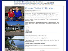 Tablet Screenshot of countrydreamsbedandbreakfast.com